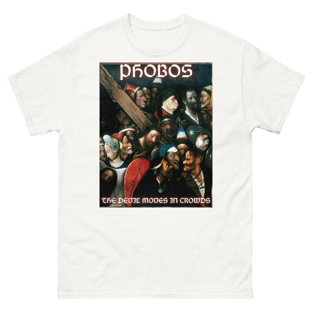 Devil Moves in Crowds Unisex t-shirt