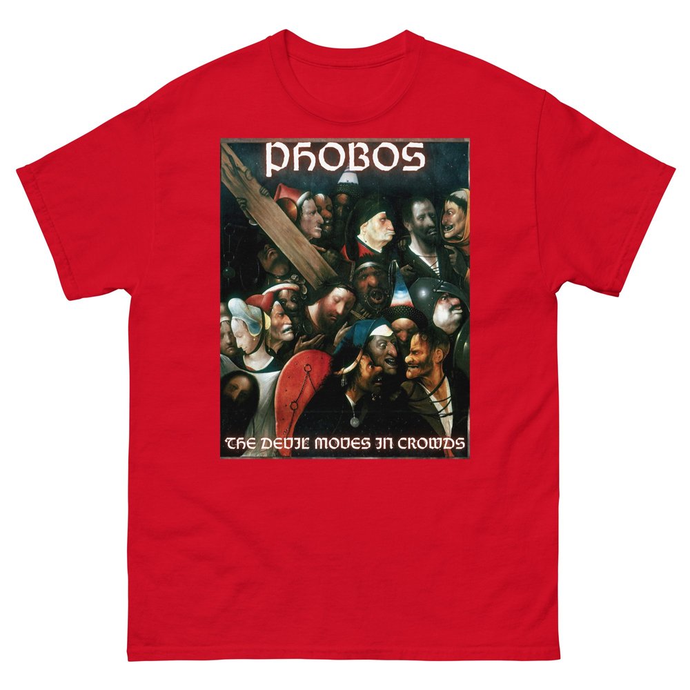 Devil Moves in Crowds Unisex t-shirt